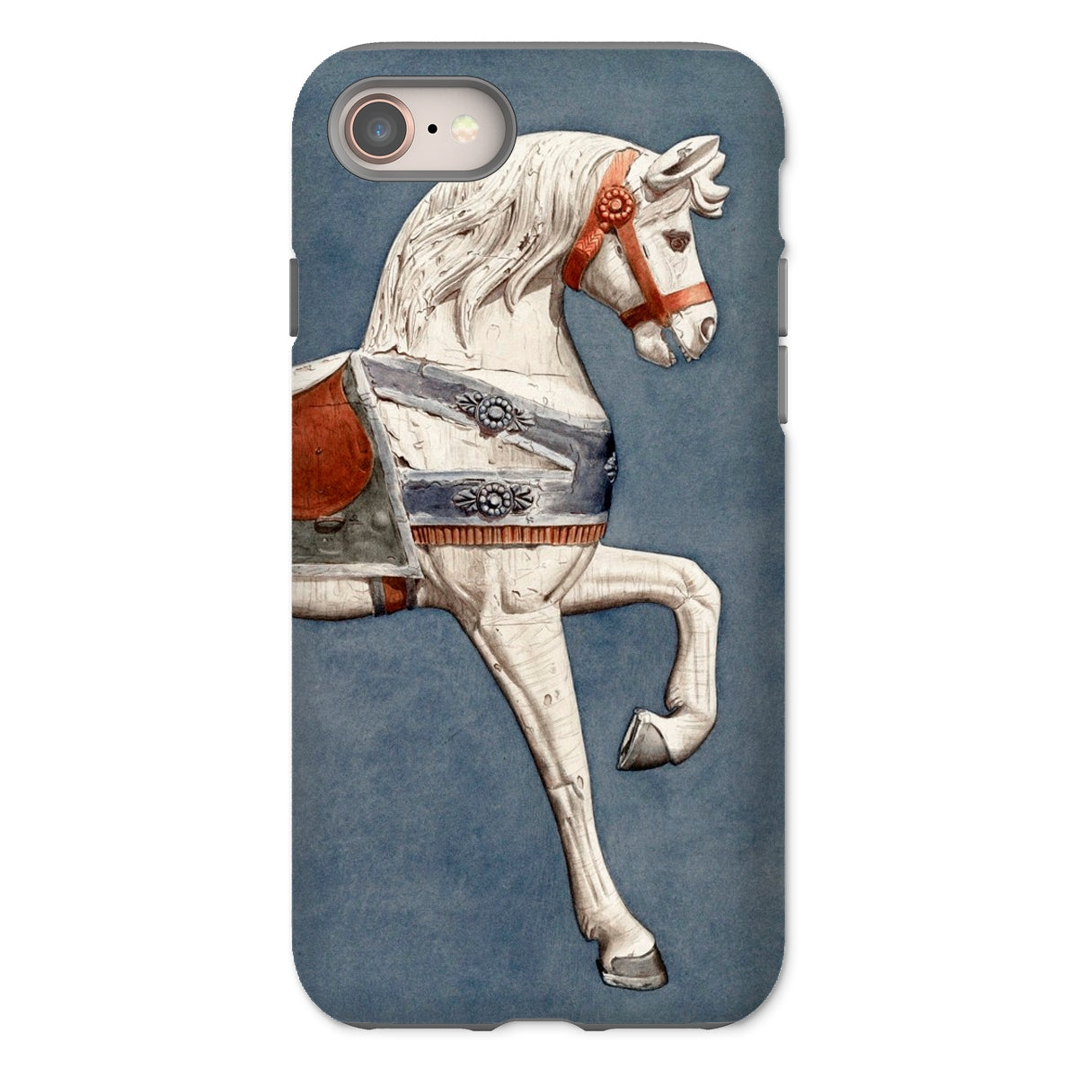 Carousel Horse Henry Murphy Watercolor Iphone Case, 8 / Matte, Carousel Horse Phone Case