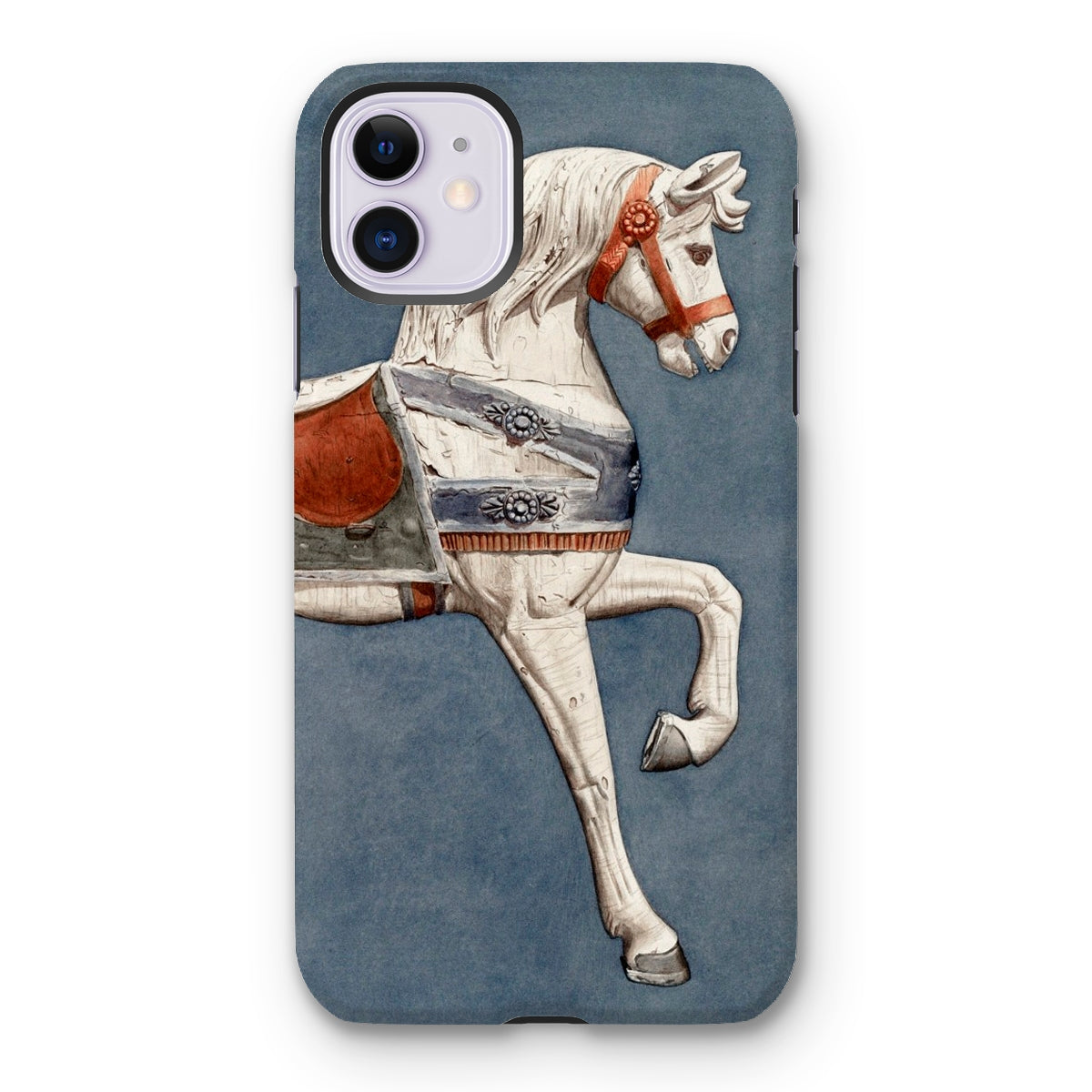 Carousel Horse - Henry Murphy Watercolor Iphone Case - 11 / Matte