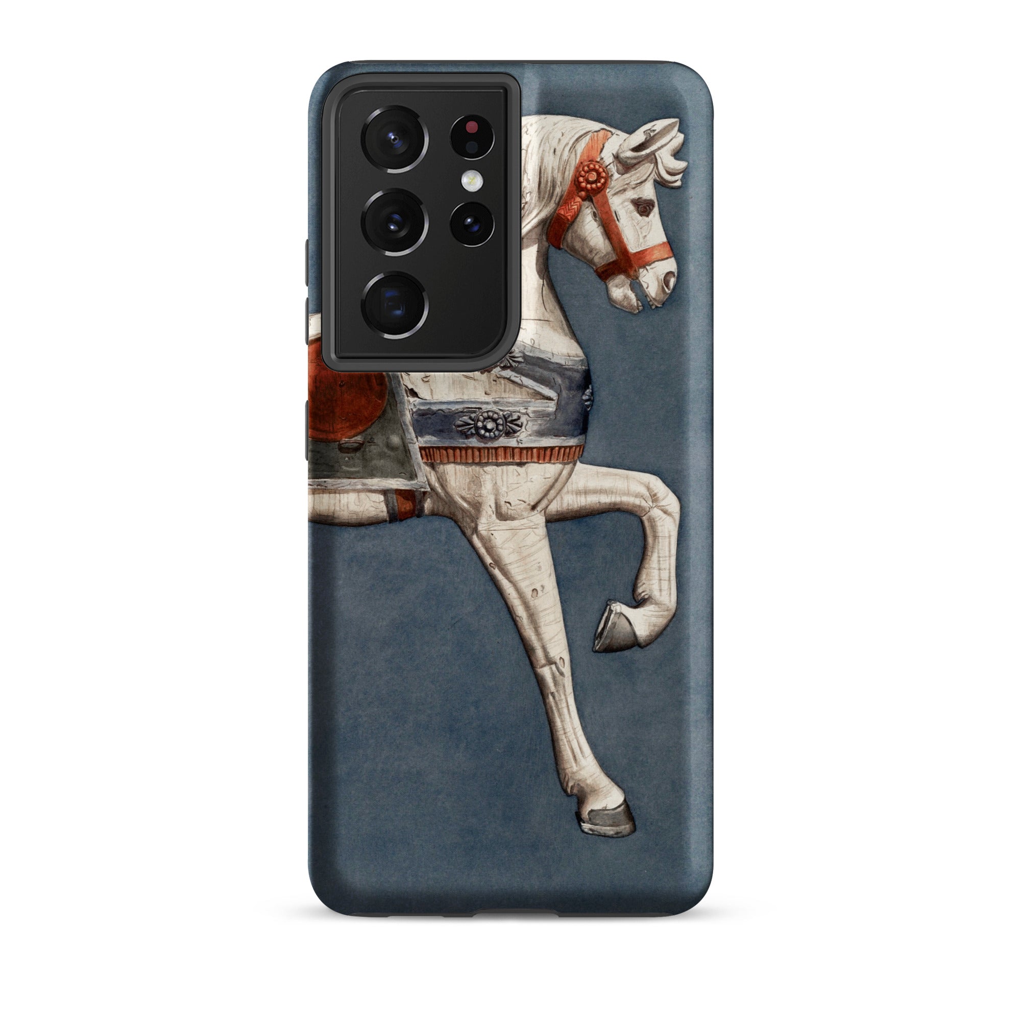 Carousel Horse Henry Murphy Watercolor Samsung Case, Galaxy S21 Ultra / Matte, Smartphone Case Carousel Horse Design