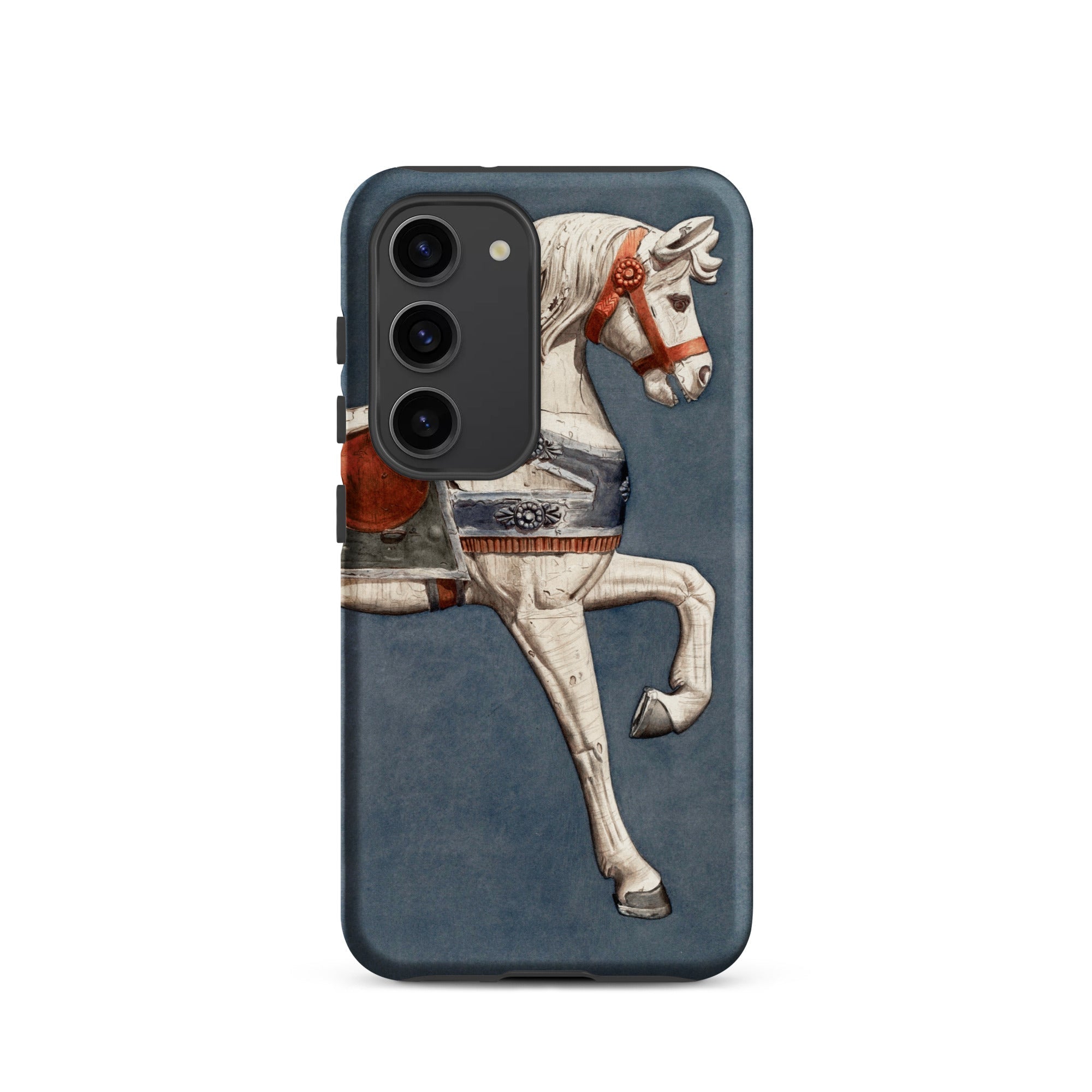 Carousel Horse Henry Murphy Watercolor Samsung Case, Galaxy S23 / Matte, Smartphone Case Carousel Horse Design