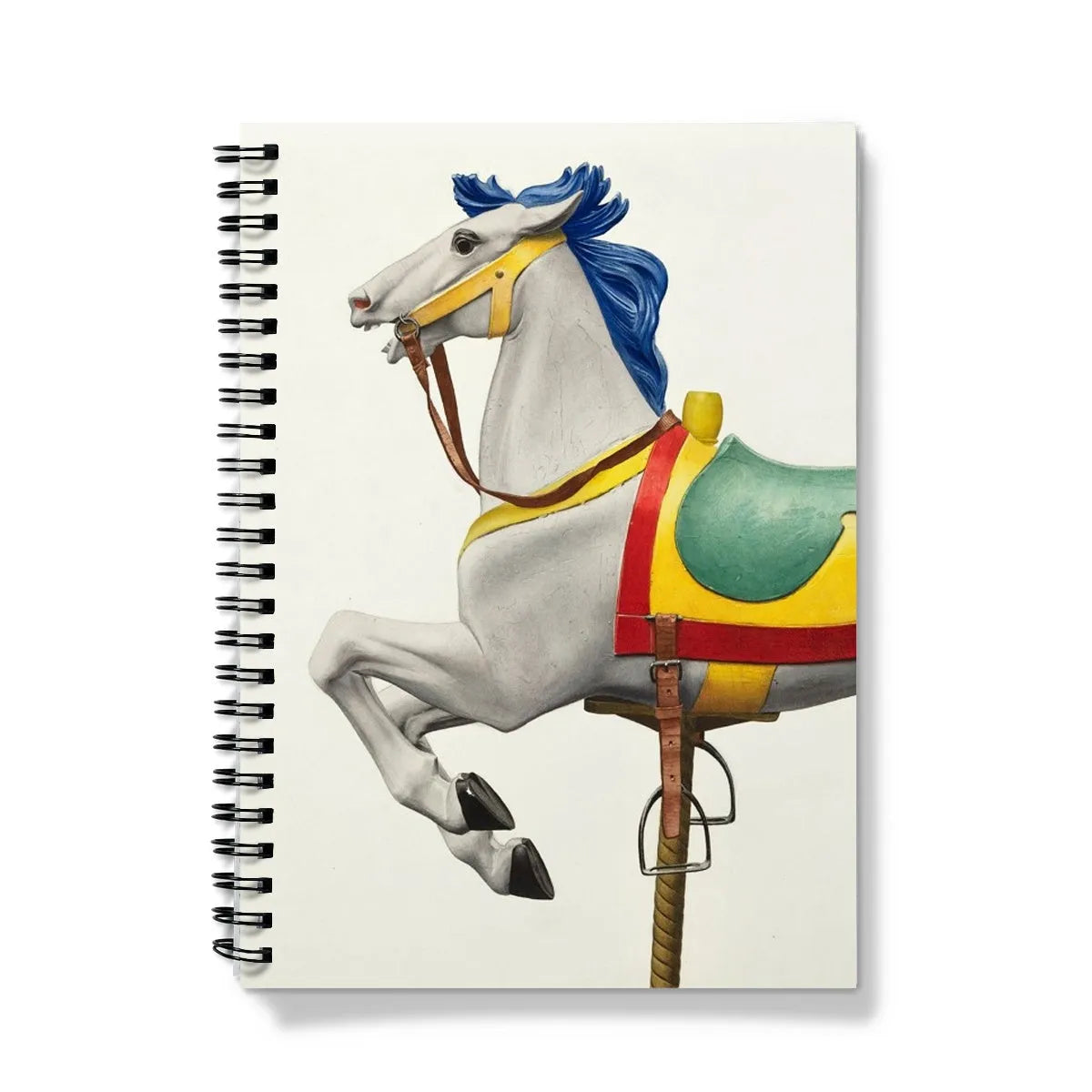 Carousel Horse Notebook - A5 / Graph - Notebooks & Notepads - Aesthetic Art