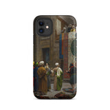Carpet Seller of Cairo - Jean-leon Gerome Iphone Case, 11 / Matte, Black Iphone 12 Case Printed Painting Middle Eastern
