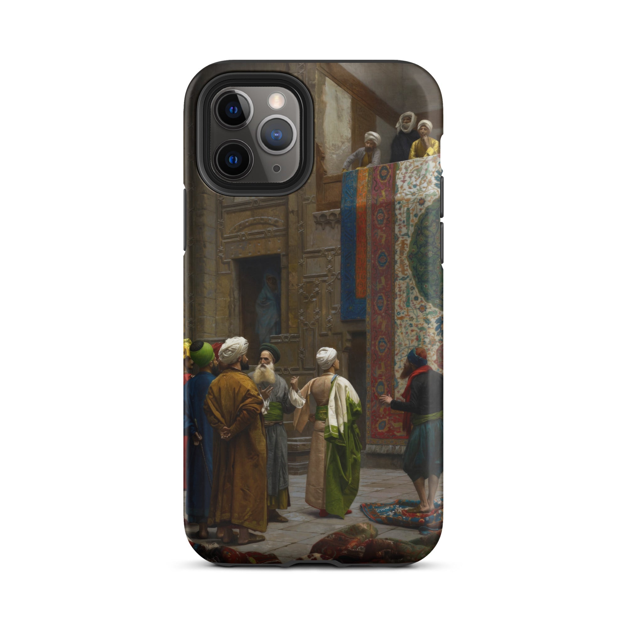 Carpet Seller of Cairo Jean Leon Gerome Iphone Case, 11 Pro / Matte, Smartphone Case Classical Painting