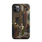 Carpet Seller of Cairo Jean Leon Gerome Iphone Case, 11 Pro Max / Matte, Smartphone Case Historical Painting People Traditional Middle