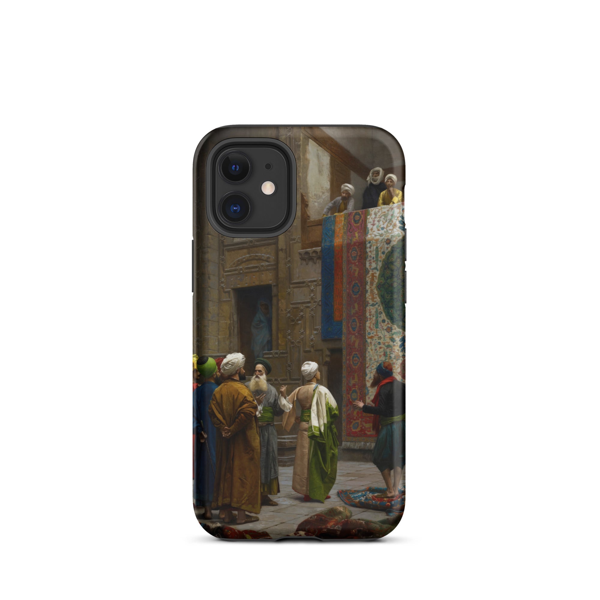 Carpet Seller of Cairo Jean Leon Gerome Iphone Case, 12 Mini / Matte, Black Iphone Pro Case Classical Painting Print