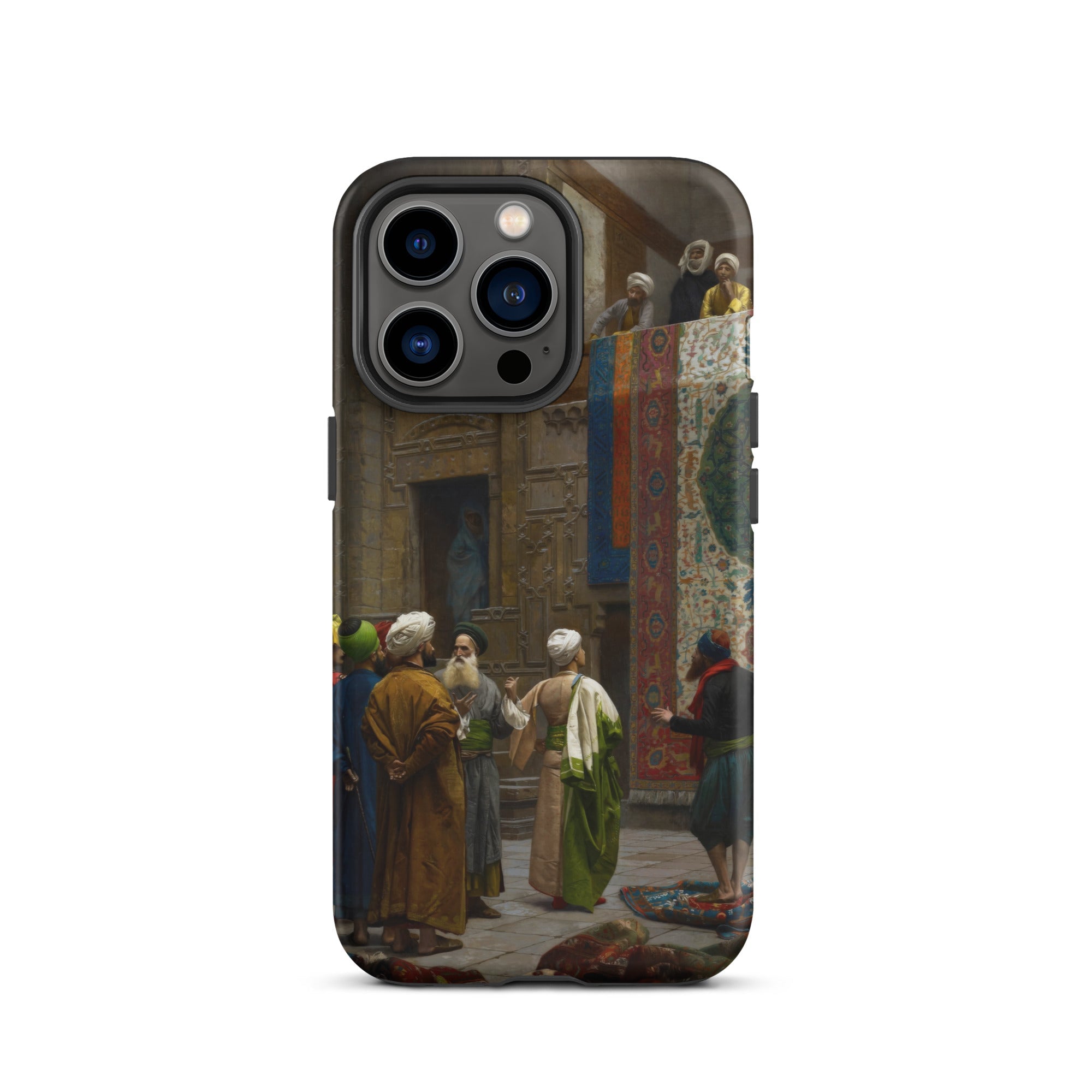 Carpet Seller of Cairo Jean Leon Gerome Iphone Case, 13 Pro / Matte, Iphone 15 Pro Max Phone Case Orientalist Painting