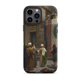 Carpet Seller of Cairo - Jean-leon Gerome Iphone Case, 13 Pro Max / Matte, Phone Case Classical Painting Marketplace Scene