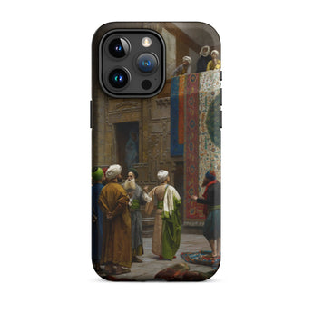 Carpet Seller of Cairo - Jean-leon Gerome Iphone Case, 15 Pro Max / Matte, Smartphone Case Classical Painting Outdoor