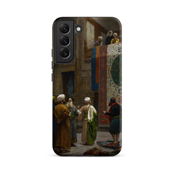 Carpet Seller of Cairo - Jean-leon Gerome Phone Case Samsung Galaxy S22 Plus / Matte Phone Case Detailed Classical Painting Men Traditional