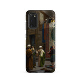 Carpet Seller of Cairo - Jean-leon Gerome Samsung Case, Galaxy S20 / Matte, Black Smartphone Case Detailed Painting Market Scene