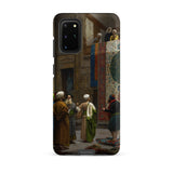 Carpet Seller of Cairo - Jean-leon Gerome Samsung Case, Galaxy S20 Plus / Matte, Black Smartphone Case Printed Orientalist Painting Rug