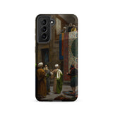 Carpet Seller of Cairo - Jean-leon Gerome Samsung Case, Galaxy S21 / Matte, Phone Case Detailed Painting Outdoor Market Scene