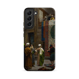Carpet Seller of Cairo - Jean-leon Gerome Samsung Case, Galaxy S22 Plus / Matte, Smartphone Case Orientalist Painting Rug Merchant