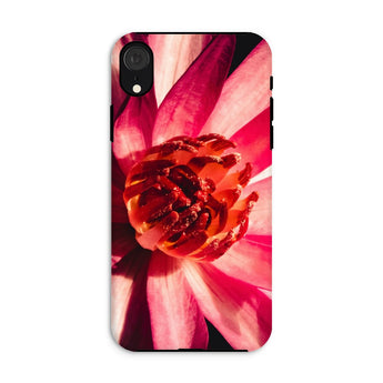 Casanova - Pink Lotus Iphone Case Xr / Matte Phone Case Close-up Photograph Vibrant Pink Flower Detailed Red Lotus, Vietnam’s Spiritual
