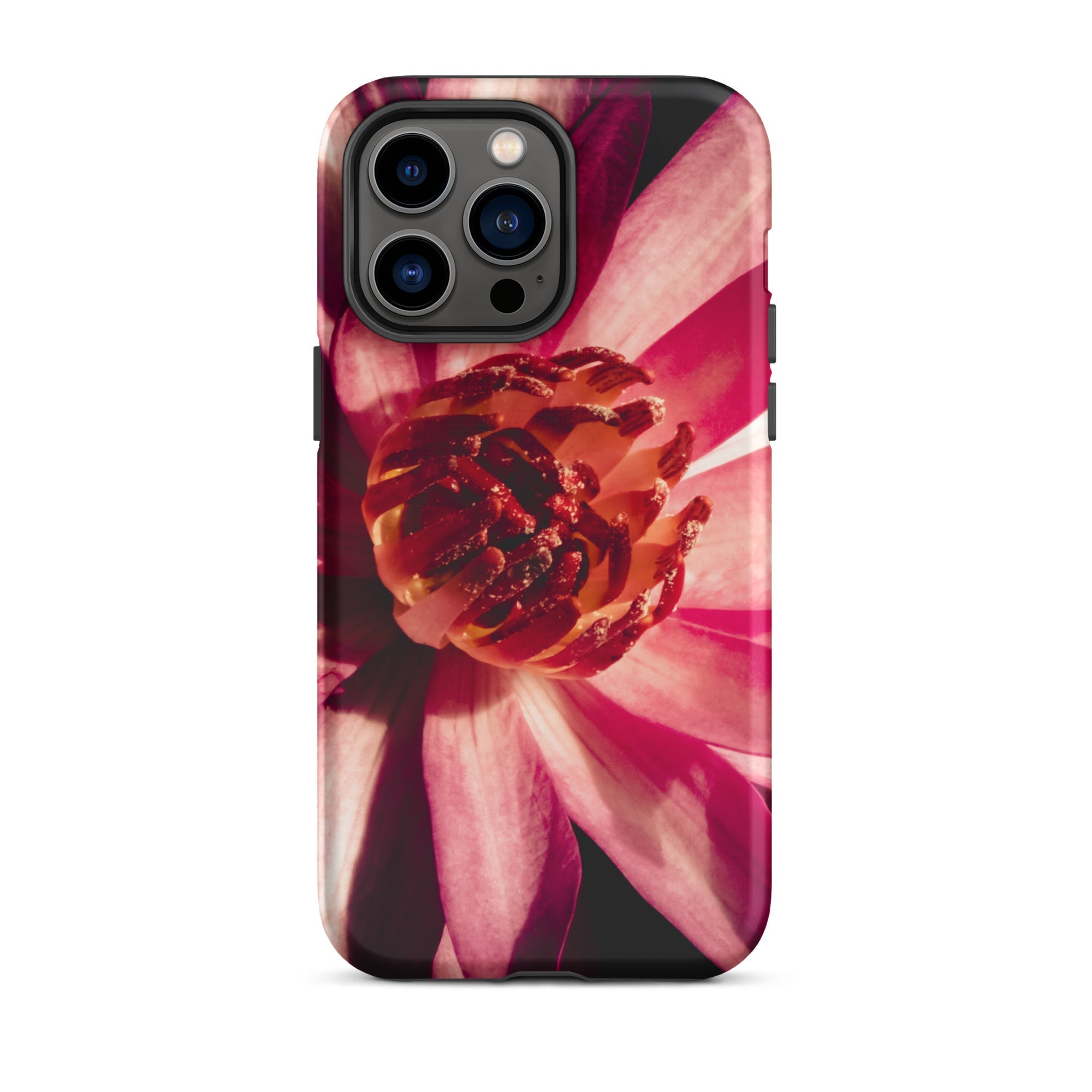 Casanova Pink Lotus Photography Iphone Case, 14 Pro Max / Matte, Floral Patterned Phone Case