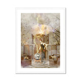 Cassandra the Mystic Marvel - Witch Legend Art Print, Steampunk-style Glass Sphere Orb Metallic Fixtures Mounted Ornate