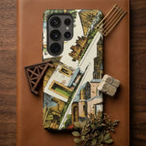 Castle and Village Cut-out - Jan De Haan Phone Case Fold Line Mobile Cases