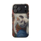 Cat with Ball of Wool - Richard Muller Phone Case Iphone 17 Pro Max / Matte Iphone 13 Pro Max Case Cat Design Black Richard Muller Iphone,