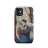 Cat with Ball of Wool - Richard Muller Phone Case Iphone 11 / Matte Cat-themed Phone Case Richard Muller Iphone, Woolen World Unspooling,