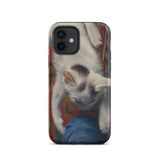 Cat with Ball of Wool - Richard Muller Phone Case Iphone 12 / Matte Cat-themed Phone Case Richard Muller Iphone, Woolen World Unspooling,