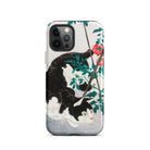 Cat with Tomato Plant Hiroaki Takahashi Iphone Case, 12 Pro / Matte, Cat Themed Phone Case