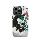 Cat with Tomato Plant - Hiroaki Takahashi Iphone Case, 13 Pro / Matte, Cat Tomato Iphone Case