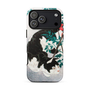 Chat avec plante de tomate - Coque Iphone Hiroaki Takahashi, 17 Pro Max / Mat, Coques de téléphone mobile, Toby Leon