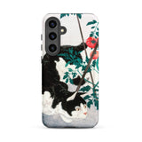 Cat with Tomato Plant - Hiroaki Takahashi Phone Case, Samsung Galaxy S24 Plus / Matte, Mobile Cases, Toby Leon