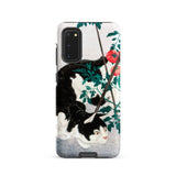 Cat with Tomato Plant - Hiroaki Takahashi Samsung Case, Galaxy S20 / Matte, Smartphone Case Black White Cat Tomatoes