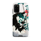 Cat with Tomato Plant Hiroaki Takahashi Samsung Case, Galaxy S20 Plus / Matte, Black White Cat Themed Smartphone Case
