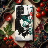 Cat with Tomato Plant - Hiroaki Takahashi Samsung Galaxy Case, Mobile Phone Cases, Toby Leon