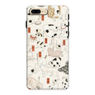 Cats Utagawa Kuniyoshi Ukiyo e Iphone Case, 8 Plus / Matte, Phone Case Pattern Illustrated Cats Poses Japanese Calligraphy