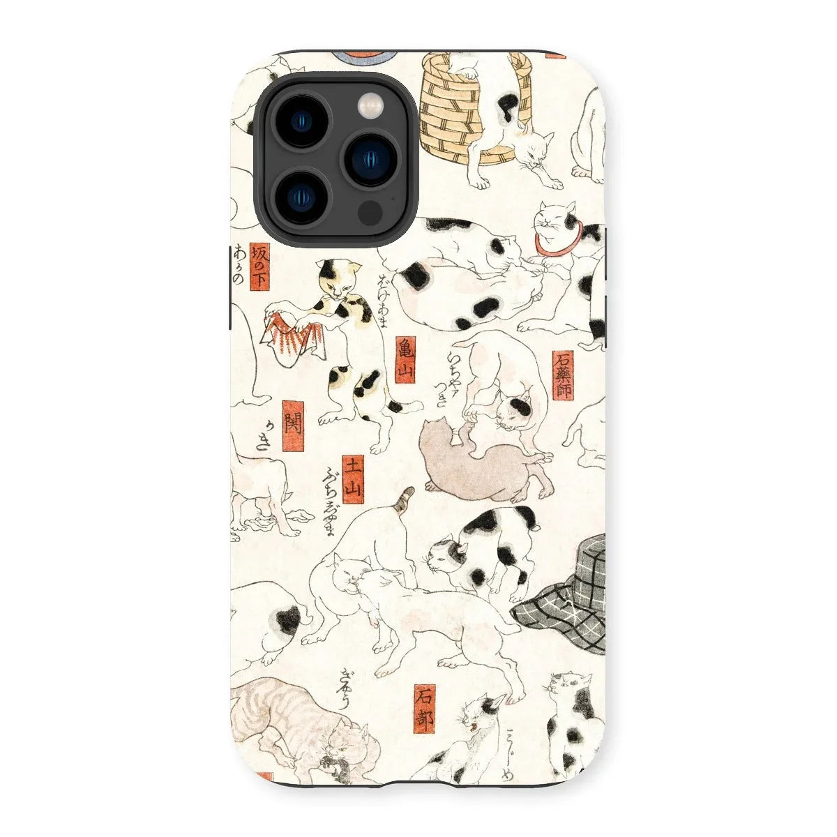 Cats - Utagawa Kuniyoshi Ukiyo-e Iphone Case 14 Pro / Matte Mobile Phone Cases