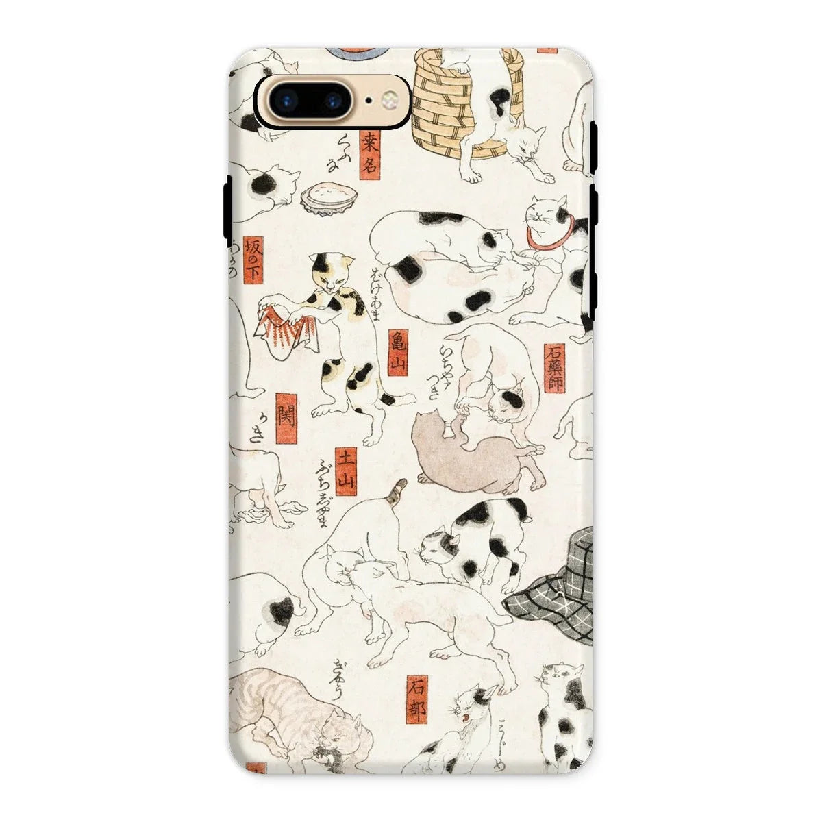 Cats - Utagawa Kuniyoshi Ukiyo-e Iphone Case 8 Plus / Matte Mobile Phone Cases