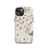 Cats - Utagawa Kuniyoshi Ukiyo-e Phone Case Iphone 13 / Matte Cat-patterned Iphone Case Utagawa Kuniyoshi’s Whimsical Feline, Edo Period