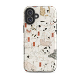 Cats - Utagawa Kuniyoshi Ukiyo-e Phone Case Iphone 16 Plus / Matte Cat-patterned Phone Case Utagawa Kuniyoshi’s Whimsical Feline, Edo