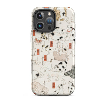 Cats - Utagawa Kuniyoshi Ukiyo-e Phone Case Iphone 16 Pro Max / Matte Cat-patterned Phone Case Utagawa Kuniyoshi’s Whimsical Feline, Edo