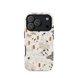 Cats - Utagawa Kuniyoshi Ukiyo-e Phone Case Iphone 17 Pro / Matte Cream-colored Phone Case Panda Dog Illustrations Durable Plastic Utagawa