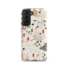 Cats Utagawa Kuniyoshi Ukiyo e Samsung Case, Galaxy S21 / Matte, White Smartphone Case Black Camera Module Playful Cat