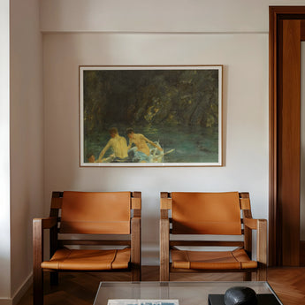 The Cavern - Henry Scott Tuke Art Print / Canvas, Henry Scott Tuke, Henry Scott, Scott Tuke, Cavern Seals Sun-bronzed, Seals Sun-bronzed