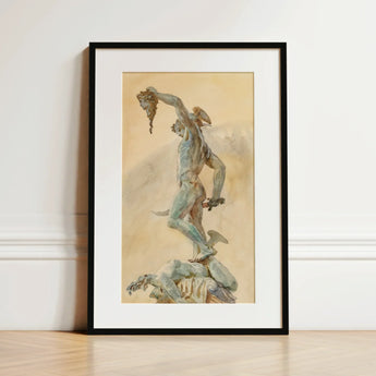 Cellini’s Perseus - John Singer Sargent Art Print / Canvas, John Singer Sargent, Sargent Art Print, Bronze Sheen