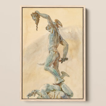 Cellini’s Perseus - John Singer Sargent Art Print / Canvas, John Singer Sargent, Sargent Art Print, Bronze Sheen