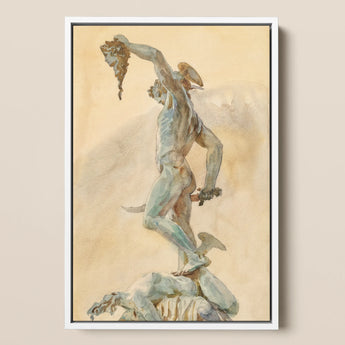 Cellini’s Perseus - John Singer Sargent Art Print / Canvas, John Singer Sargent, Sargent Art Print, Bronze Sheen