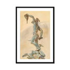 Cellini’s Perseus - John Singer Sargent Art Print, Framed Watercolor Painting Perseus Head Medusa
