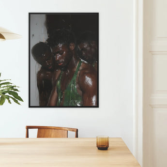 Centerfold - Black Gay Cruising Framed Canvas, Framed Art Print