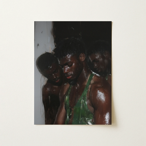 Centerfold - Gay Black Lovers Art Print / Canvas, 12x16’’ / 31x41cm / Unframed / no Border, Posters Prints & Visual Artwork, Toby Leon