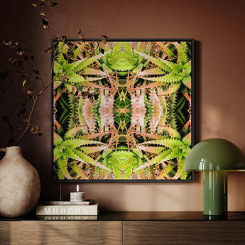 Centre Stage - Trippy Cactus Kunstdruck / Leinwand, Poster, Drucke & visuelle Kunstwerke, Toby Leon