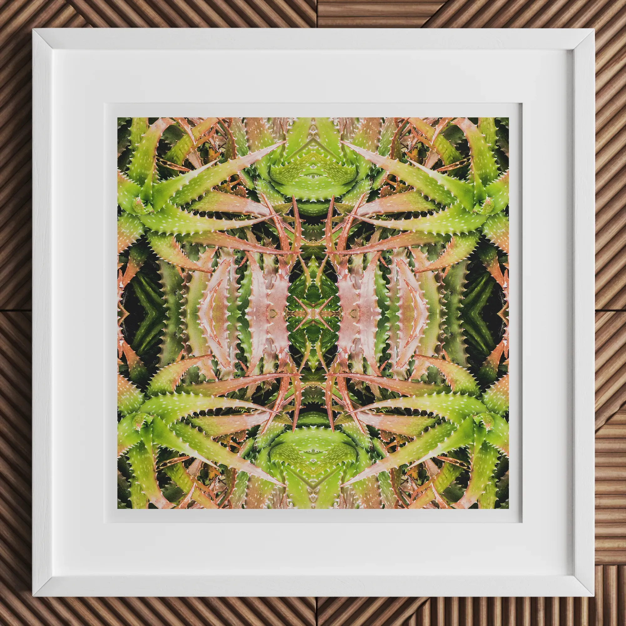 Centre Stage - Trippy Cactus Succulent Art Print - Posters Prints & Visual Artwork - Aesthetic Art