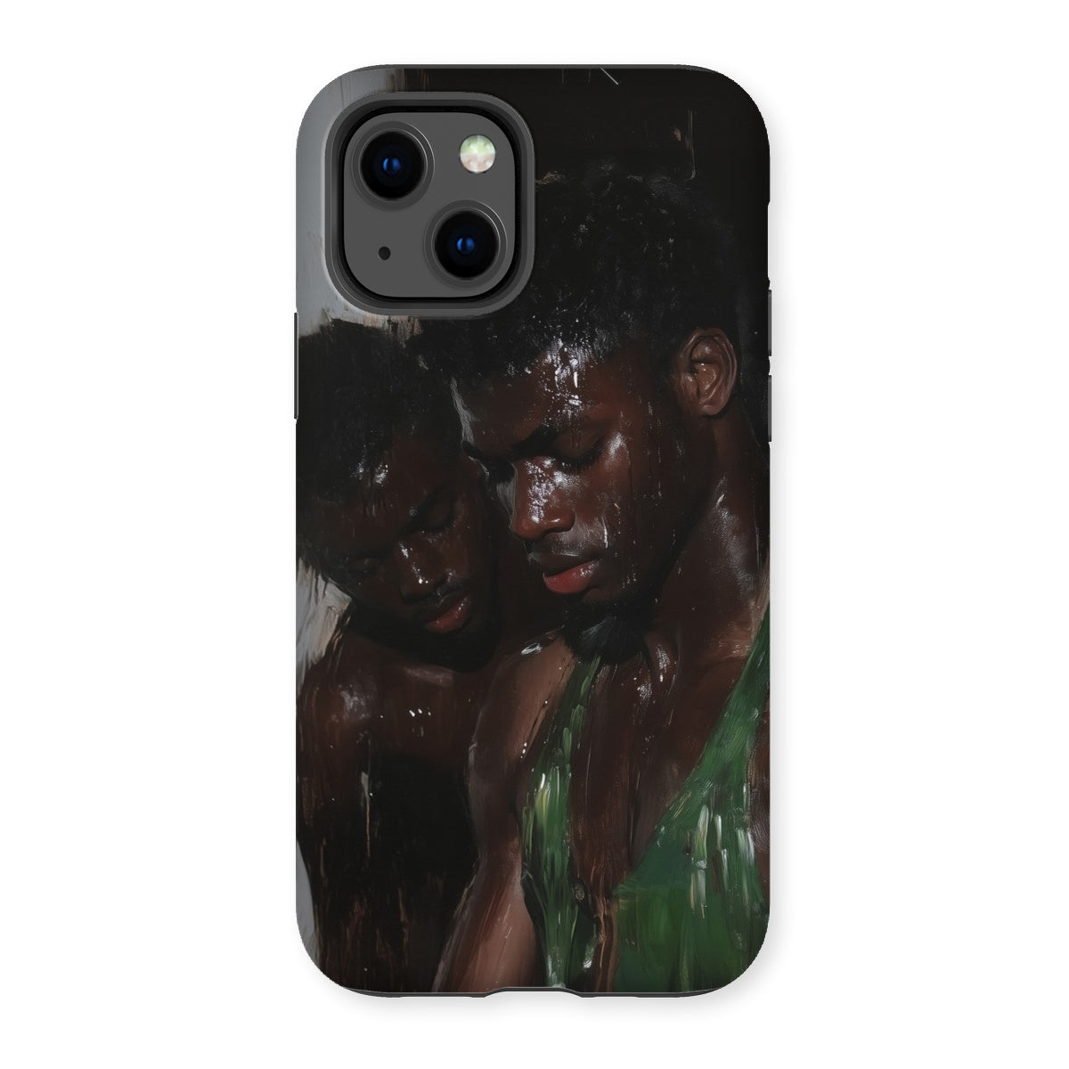 Centrefolds - Sexy Gay Black Lovers Iphone Case - 13 / Matte