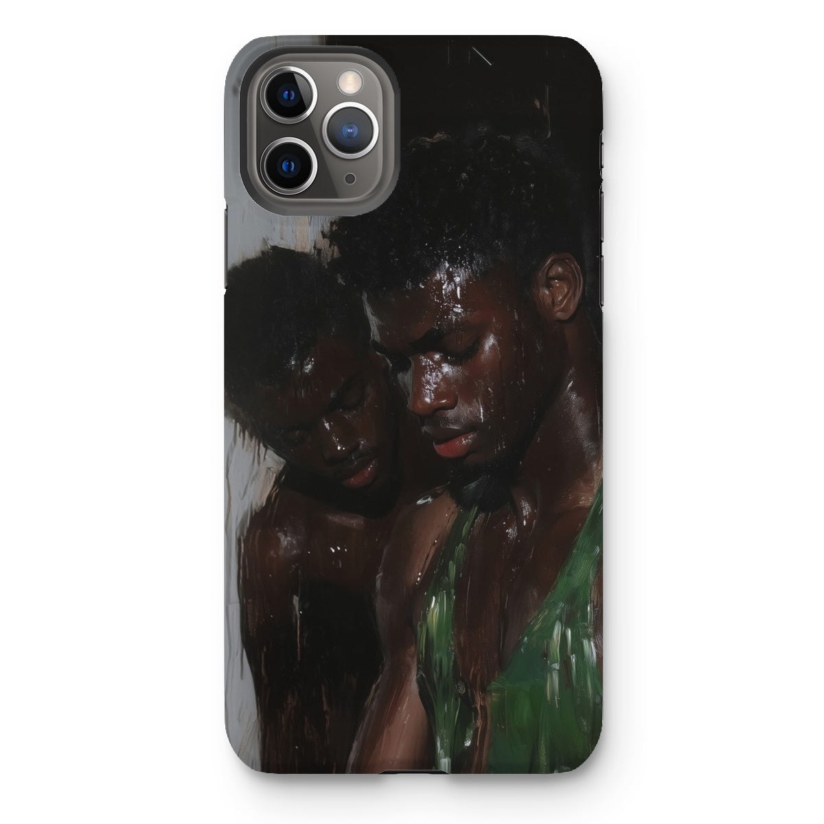 Centrefolds - Sexy Gay Black Lovers Iphone Case - 11 Pro Max / Matte